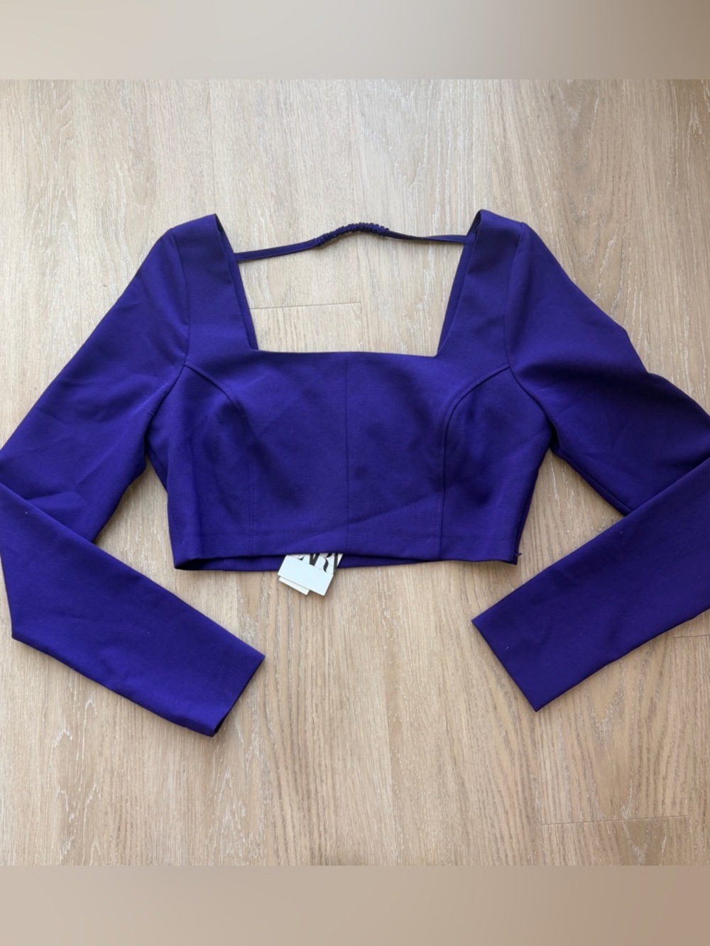 NWT Zara purple crop top